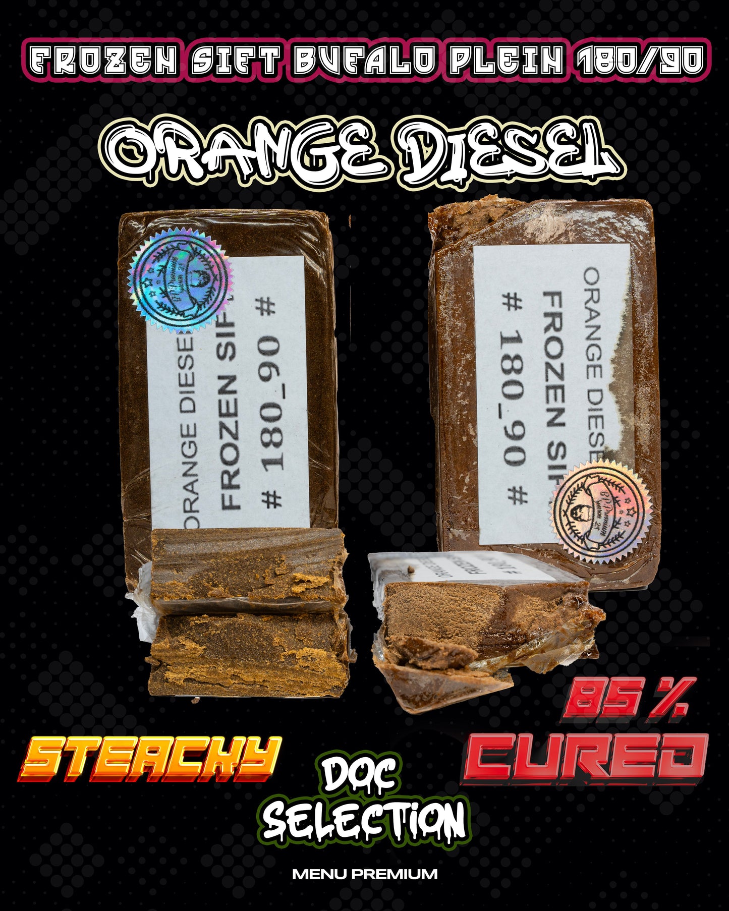 𝙁𝙧𝙤𝙯𝙚𝙣 𝙎𝙞𝙛𝙩 𝟭𝟴𝟬/𝟵𝟬𝙪  𝘽𝙪𝙛𝙖𝙡𝙤 𝙋𝙡𝙚𝙞𝙣 - 𝙊𝙧𝙖𝙣𝙜𝙚 𝘿𝙞𝙚𝙨𝙚𝙡