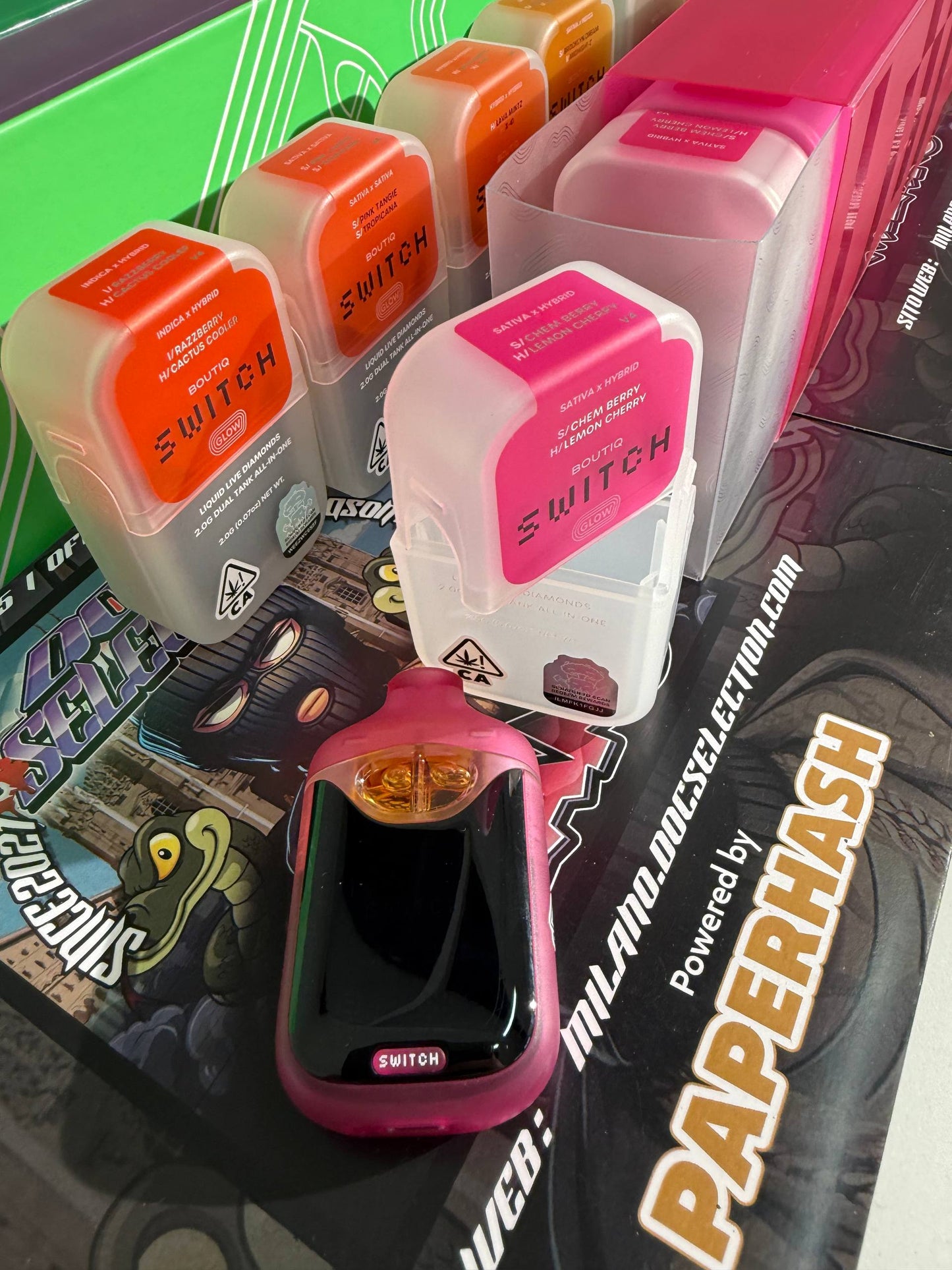 Vape Diamonds 2gr Switch Boutique 2 flavour - CHEM BERRY - LEMON CHERRY