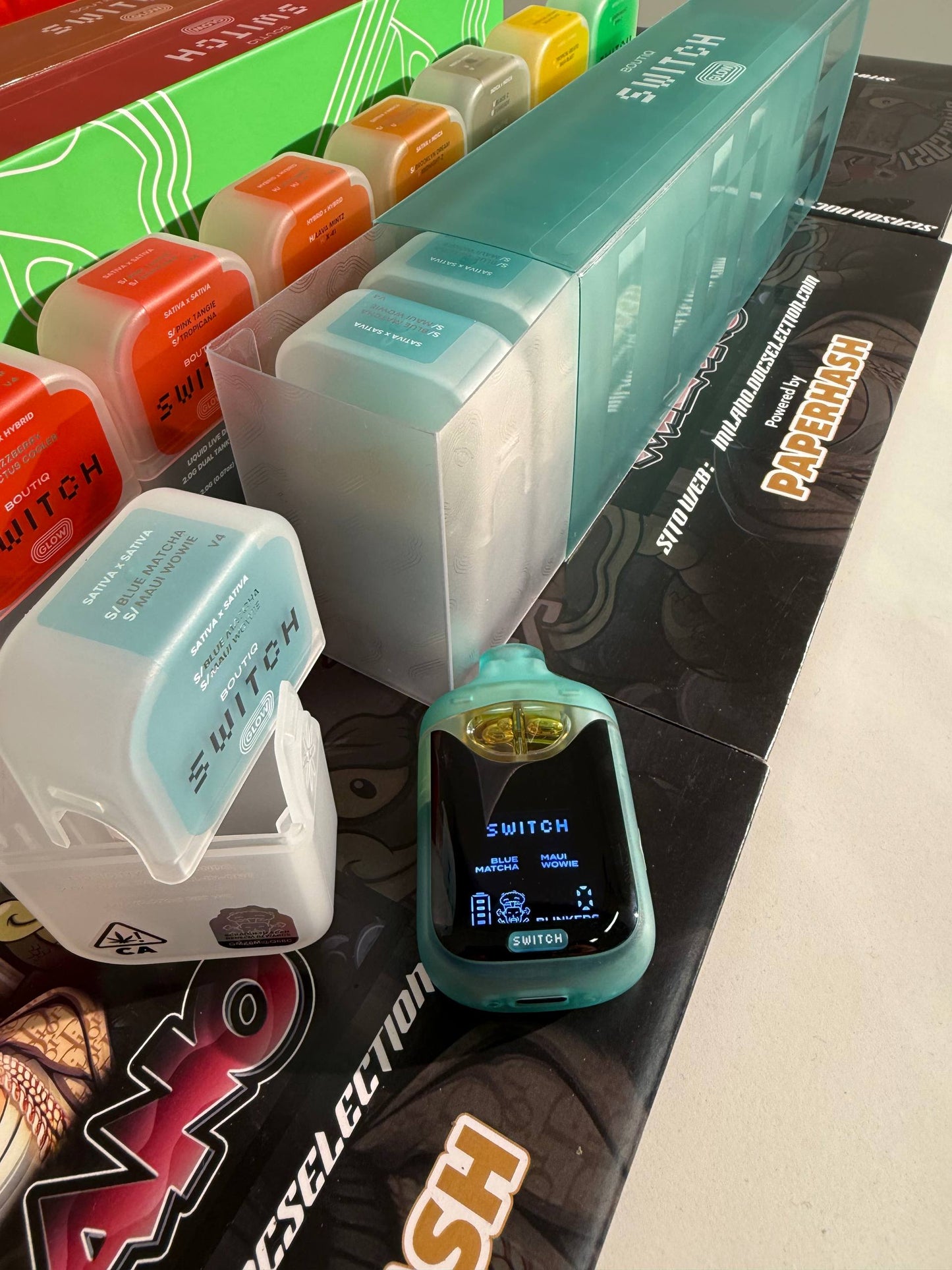 Vape Diamonds 2gr Switch Boutique 2 flavour - BLUE MATCHA - MAUI WOWIE
