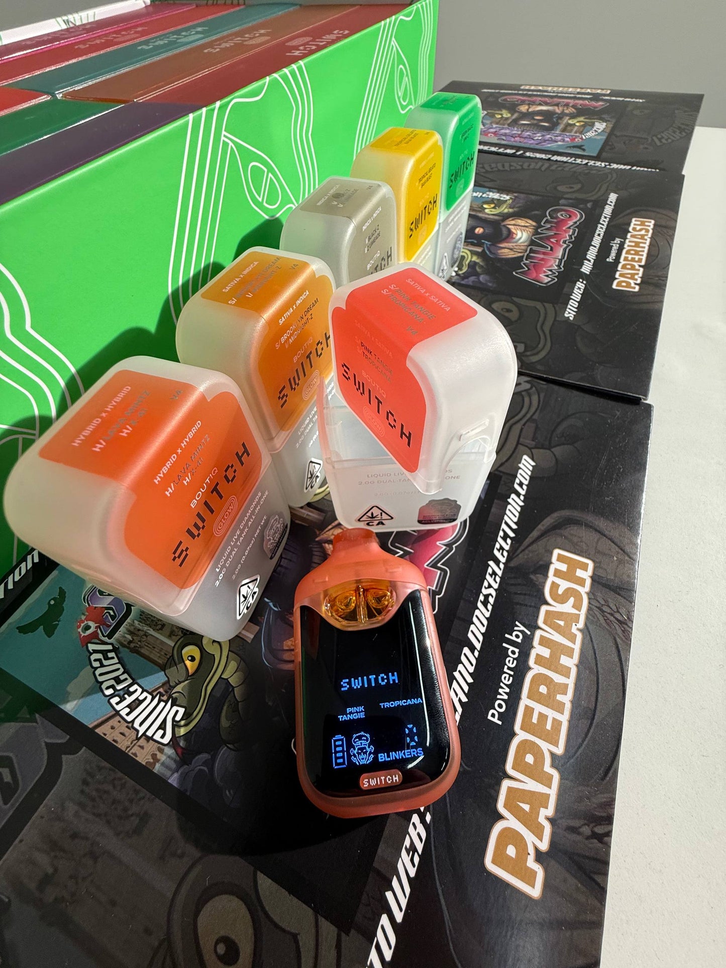 Vape Diamonds 2gr Switch Boutique 2 flavour - PINK TANGIE - TROPICANA